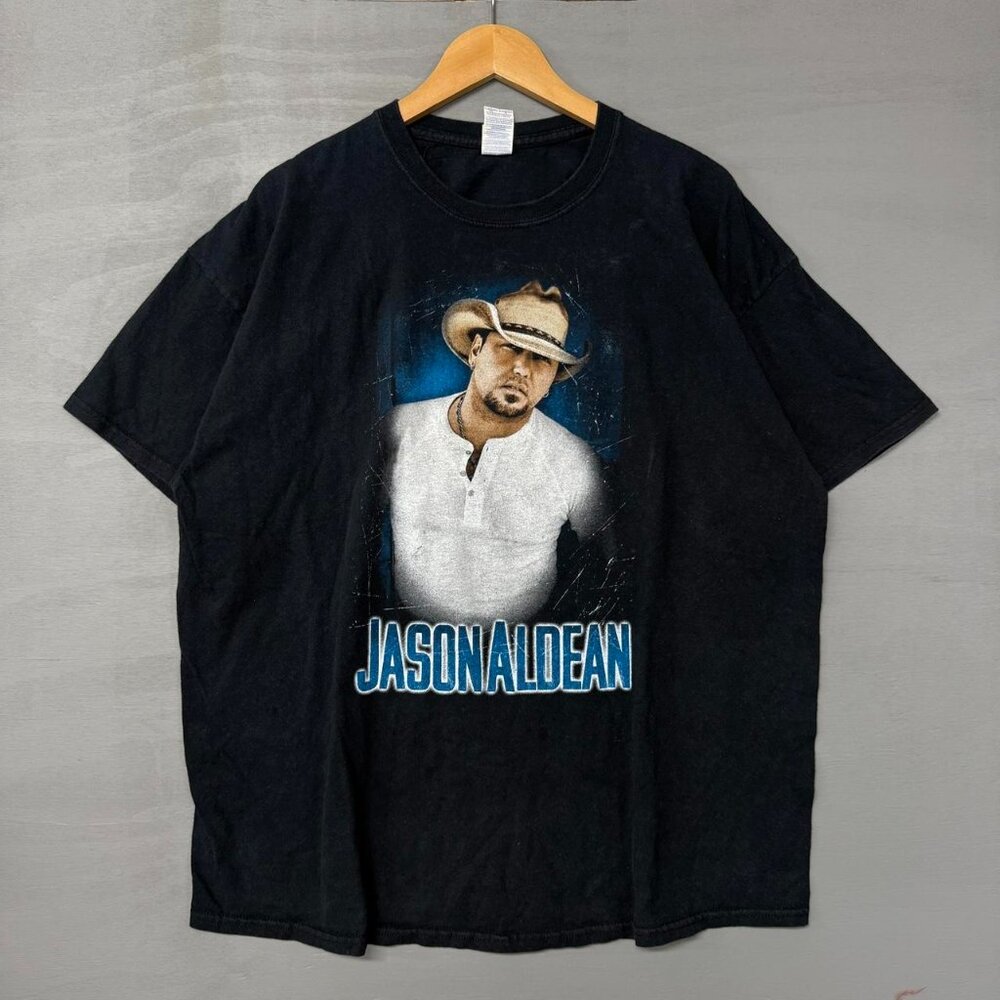 Black Graphic Short-Sleeve Men’s T-Shirt - Jason Aldean